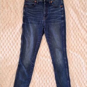 MADEWELL Skinny High Rise Classic Blue Women's Jeans